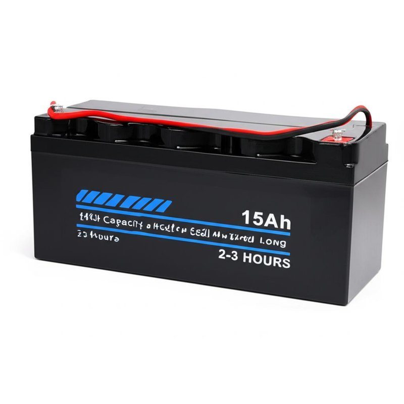 Uzun Deşarj Süresi için Yüksek Kapasiteli 15Ah Elektrikli Akülü Pil (2-3 Saat)